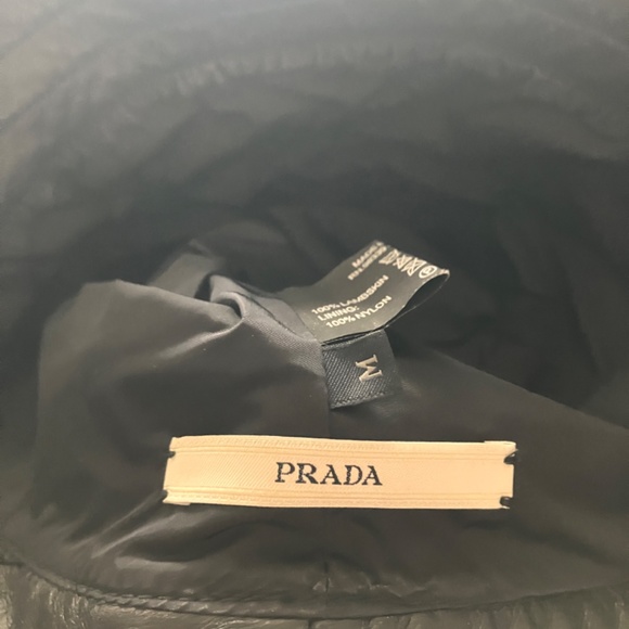 Prada lambskin leather bucket hat - Picture 7 of 13